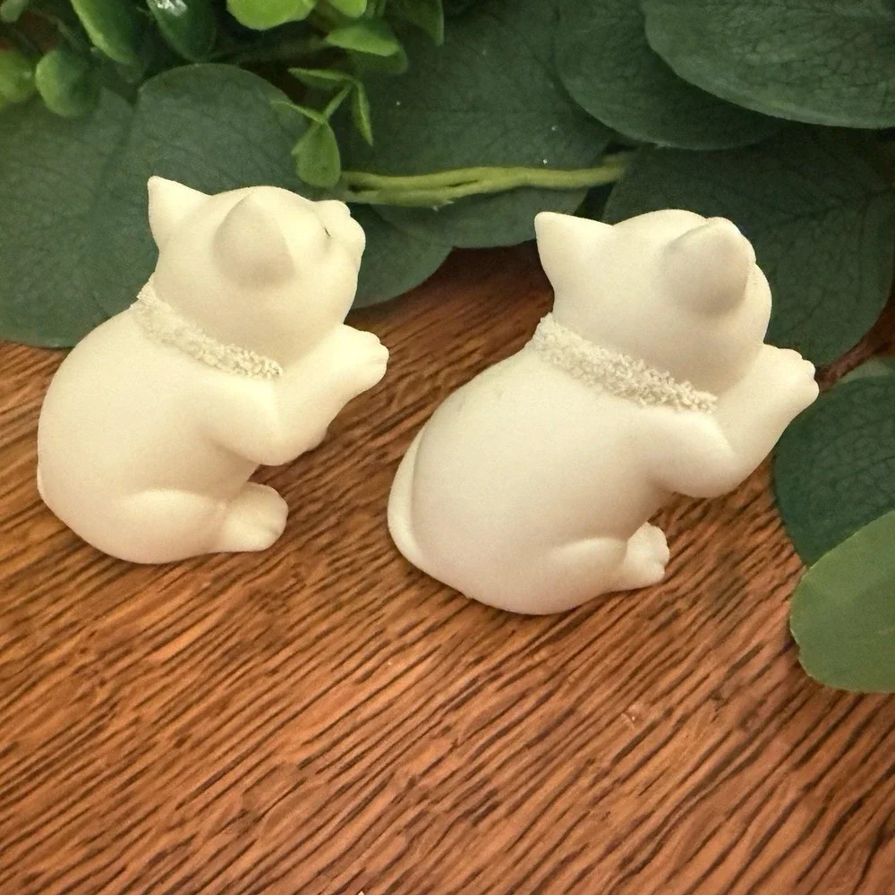 Department 56 Easter Kittens Pair‎ 1999 Vintage Spring Cats Figurines